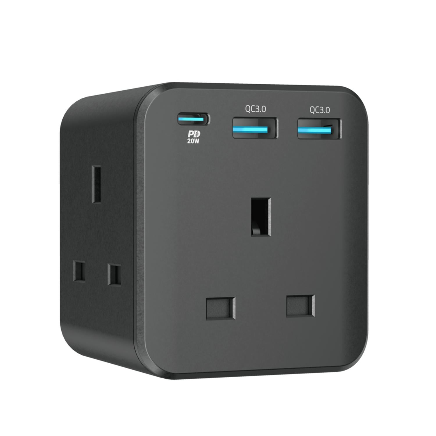 Powerology Wall Socket With Fast Charging USB PD 20w 3 - Outlet