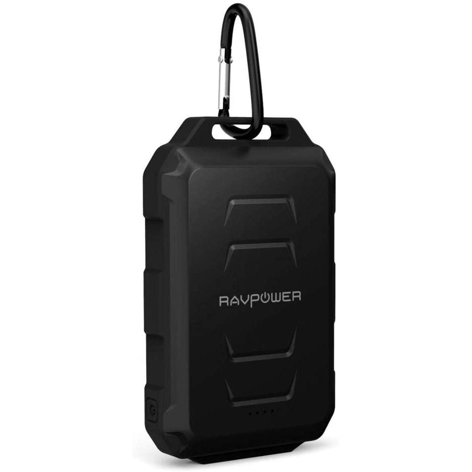 RAVPower 10050mAh Waterproof and Shockproof Power Bank - Black