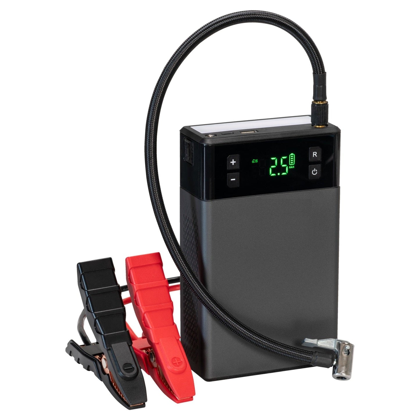 RAVPower 2 in 1 Jump Starter With Air Compressor 12000MAH (44.4WH) - Grey