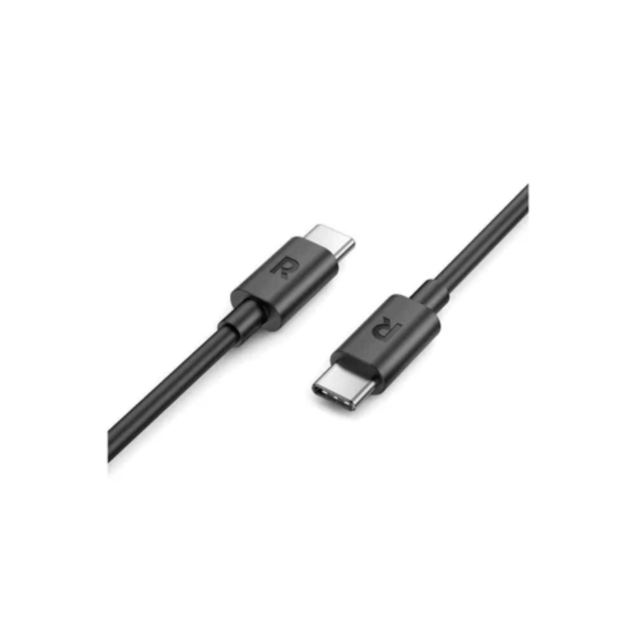 RAVPower 20000mAh Battery Pack + Travel Plug + Car Charger + Type-C to Lightning Cable + Type-C to Type-C Cable + Handbag - Black