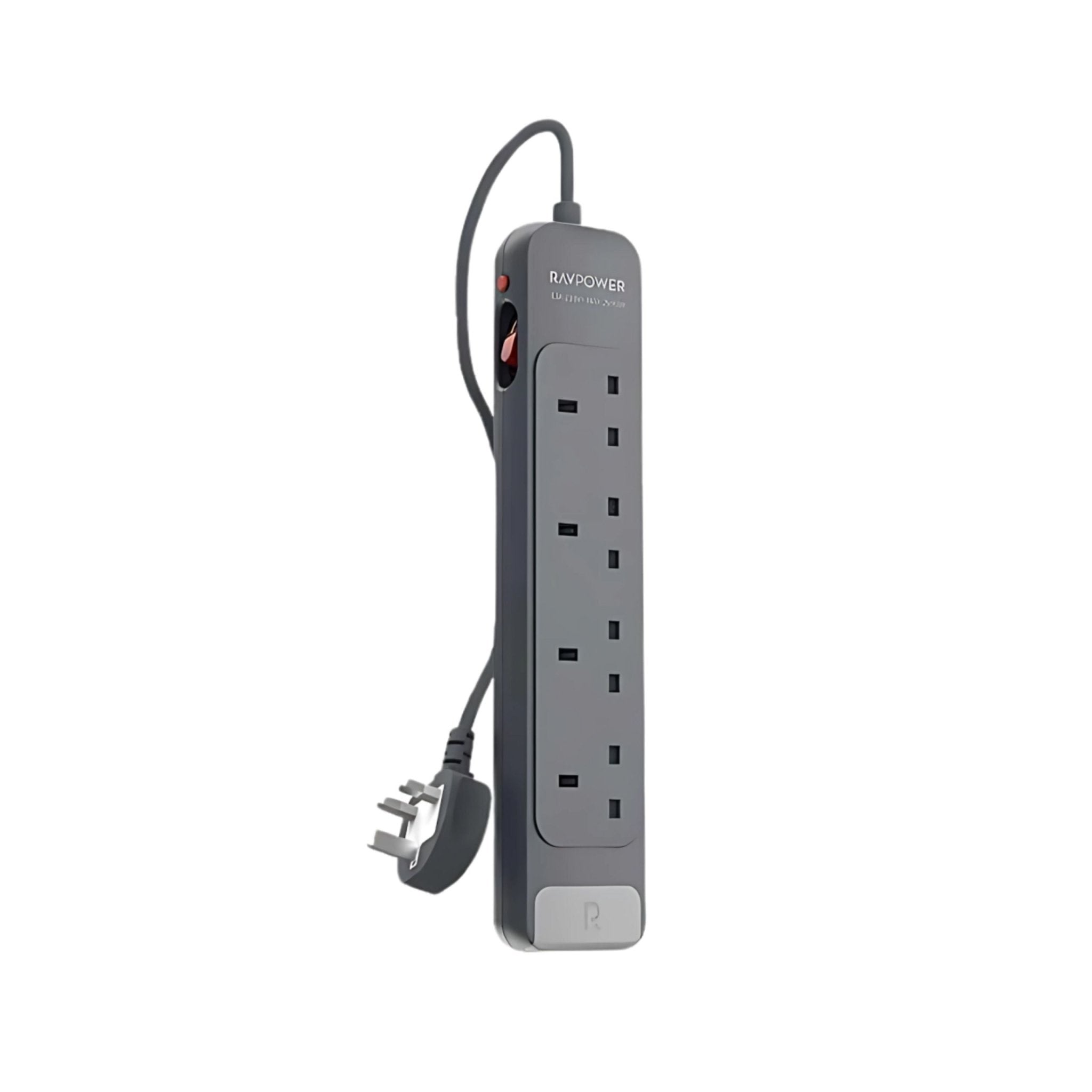 RAVPower 4 AC Outlet Power Strip - Black