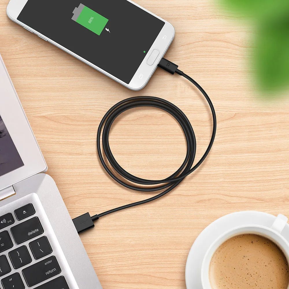RAVPower Charge & Sync USB-A to Micro USB Cable 1M - Black