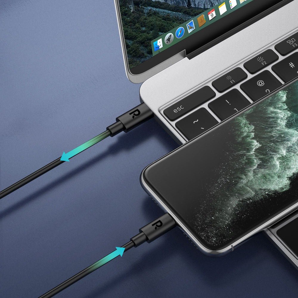 RAVPower Charge&Sync Type-C to Lightning cable 2M - Black