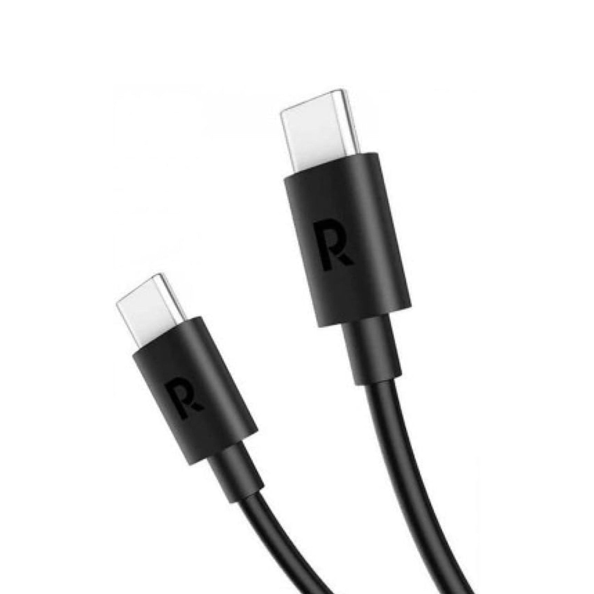 RAVPower Charge&Sync Type-C to Type-C cable 1M - Black