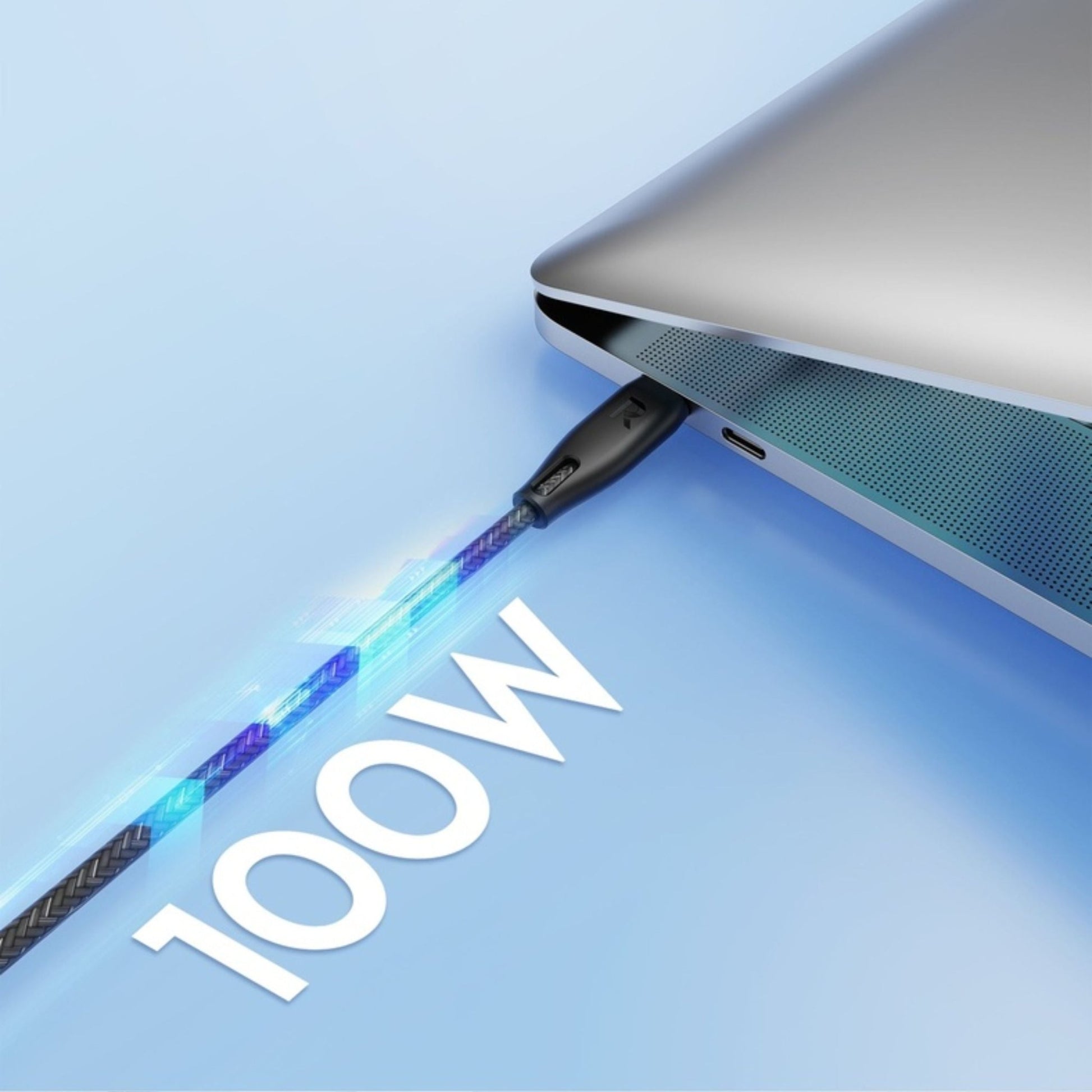 RAVPower Charge&Sync USB-C to USB-C Nylon Cable 100W 1.5M - Black