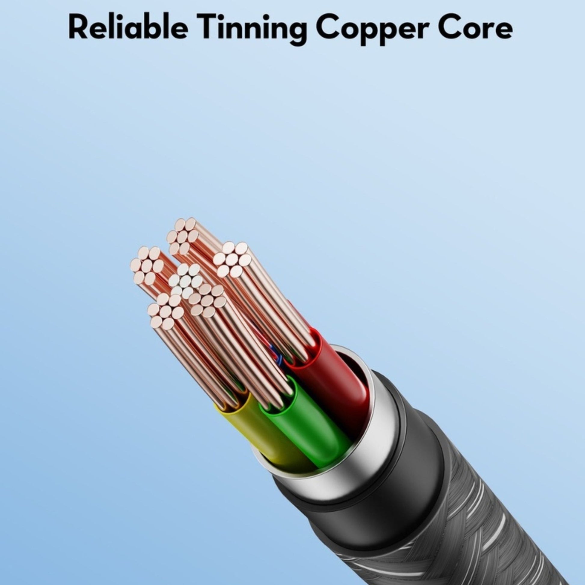 RAVPower Charge&Sync USB-C to USB-C Nylon Cable 100W 1.5M - Black