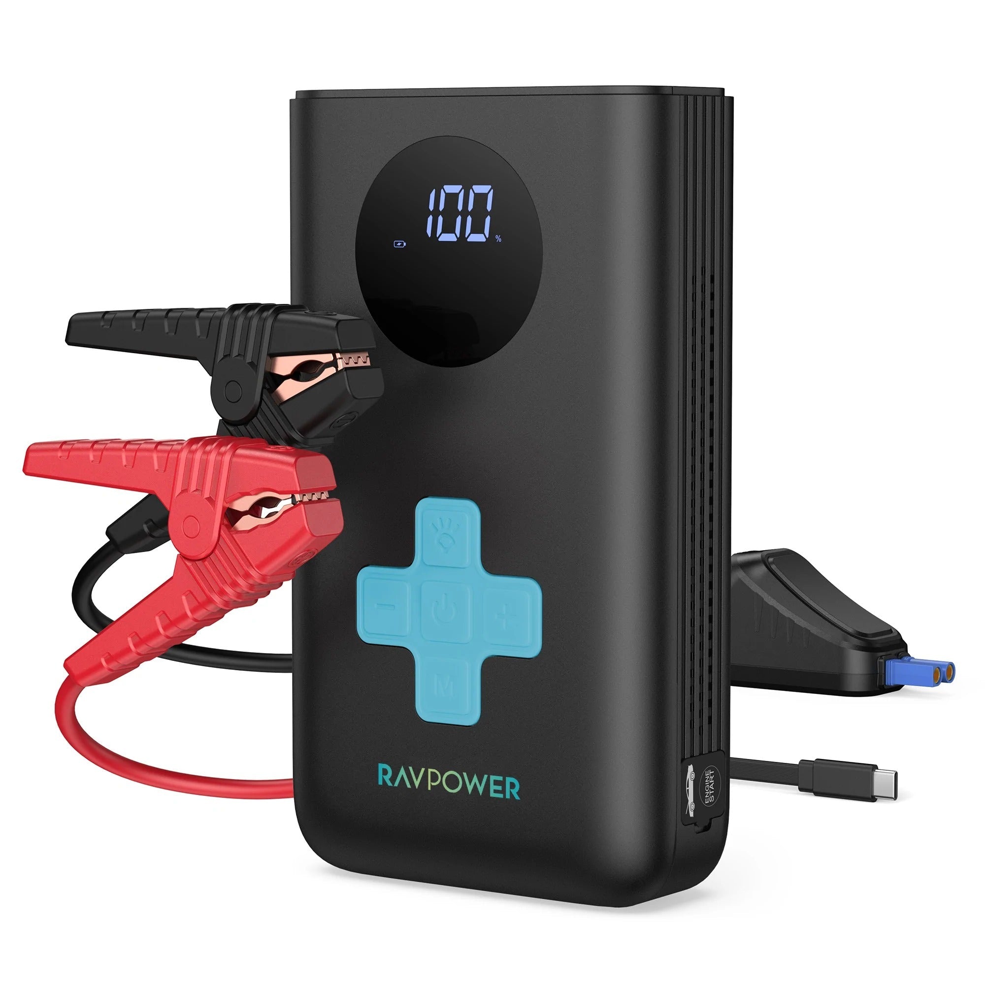 RAVPower Jump Starter with Air Compressor - RP-PB244 - Black