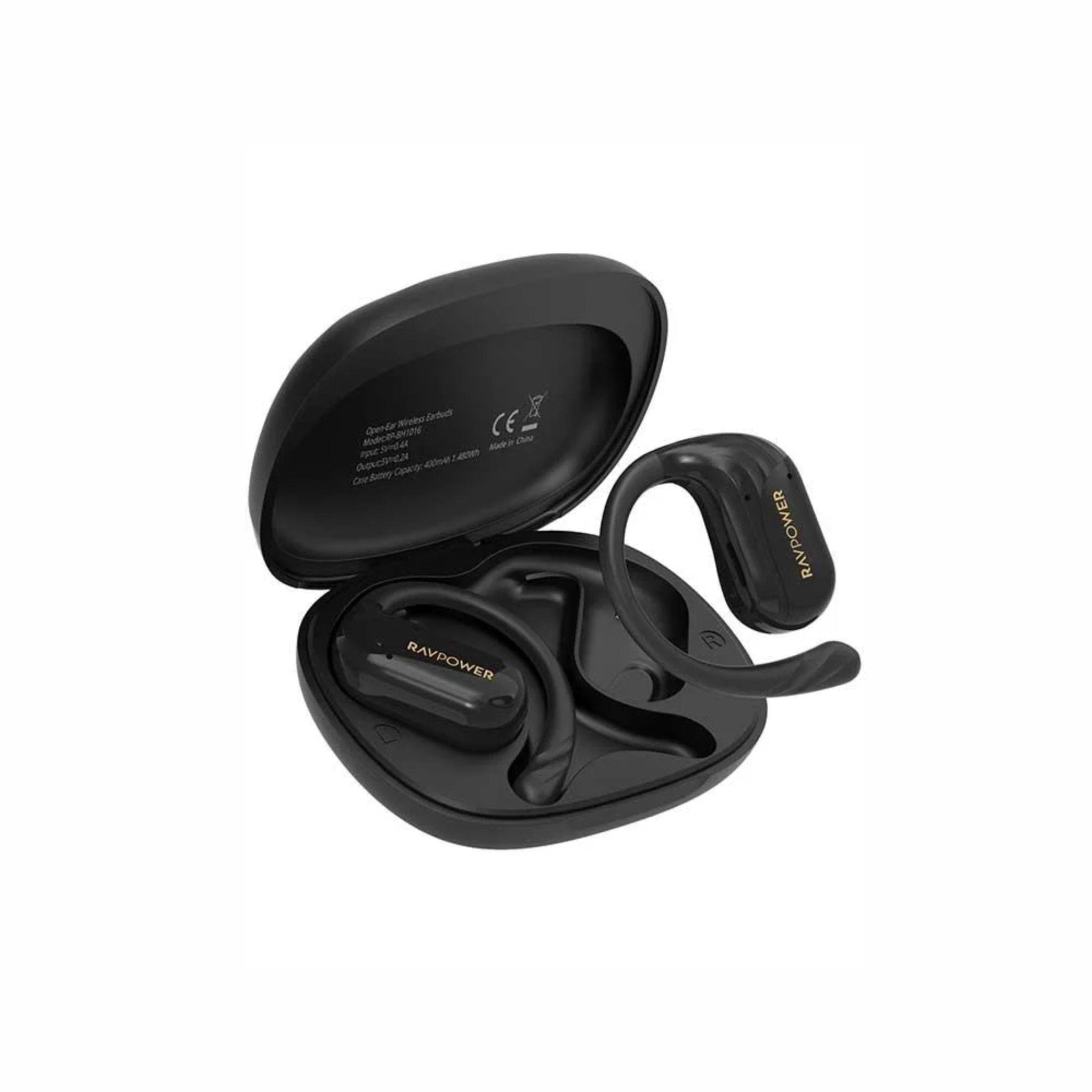 RAVPower OpenRun Air2 Tru Wireless Blutooth Earbuds - Black