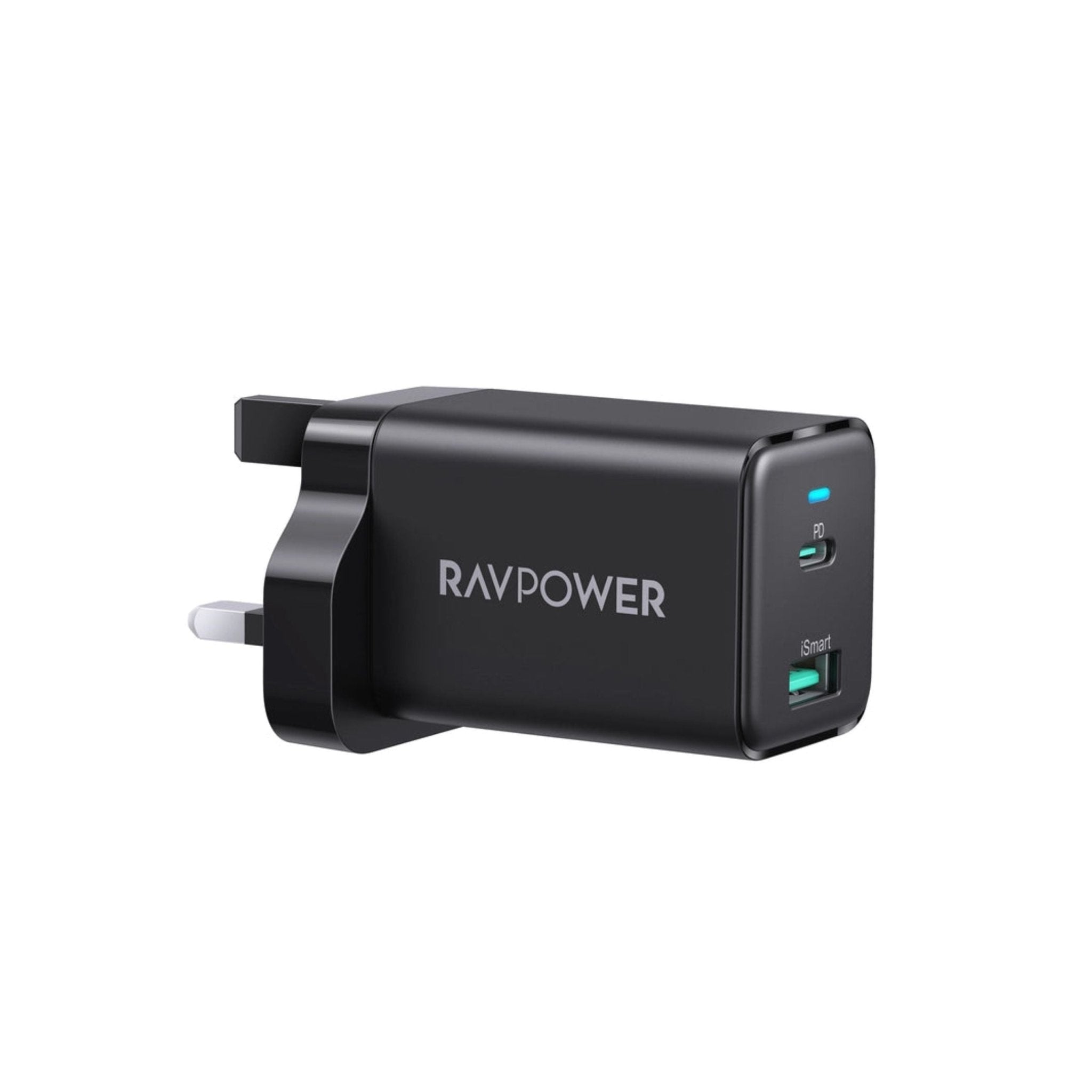 RAVPower PD Pioneer 45W GaN 2-Port Wall Charger - Black