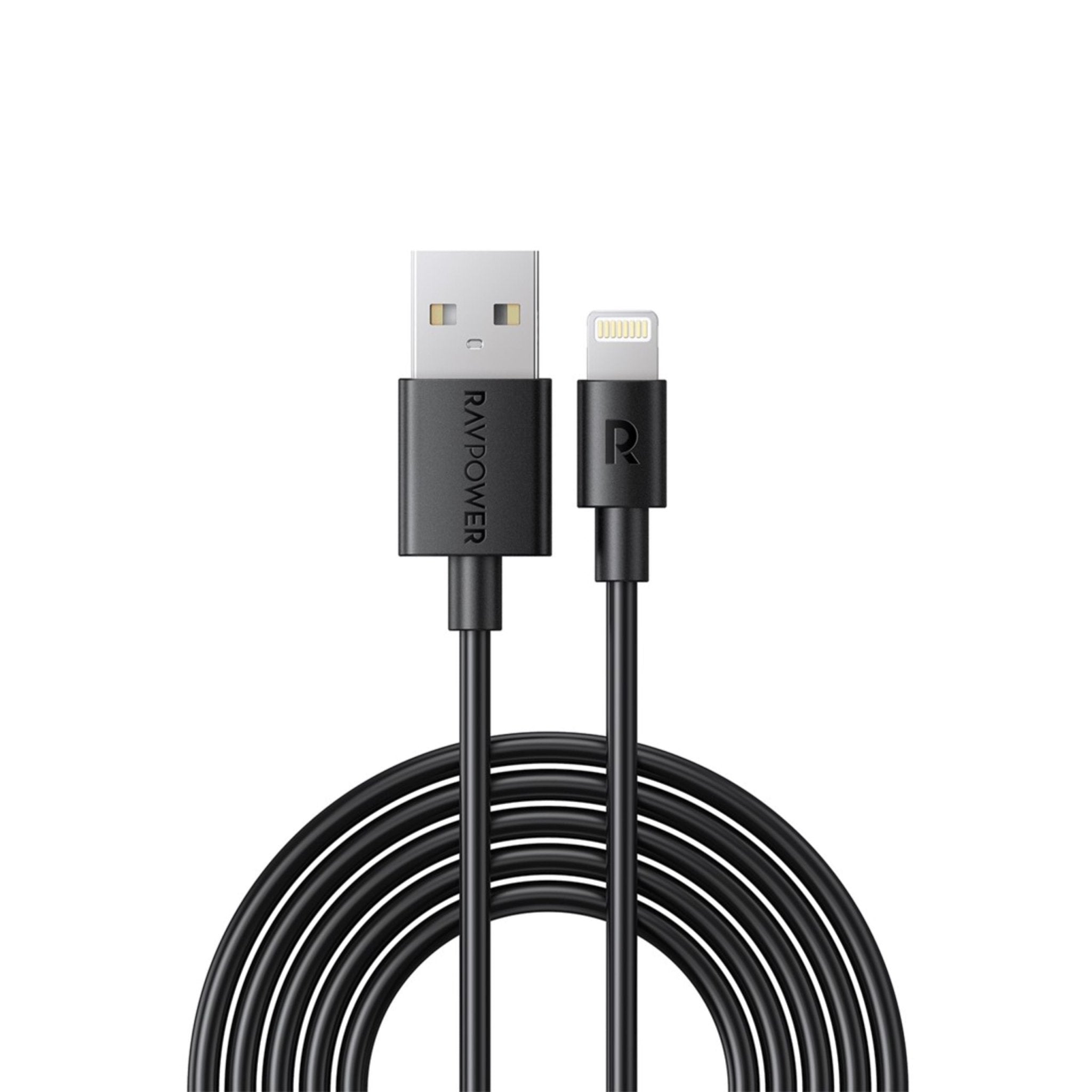 RAVPower USB-A to Lightning Cable 2M – Black