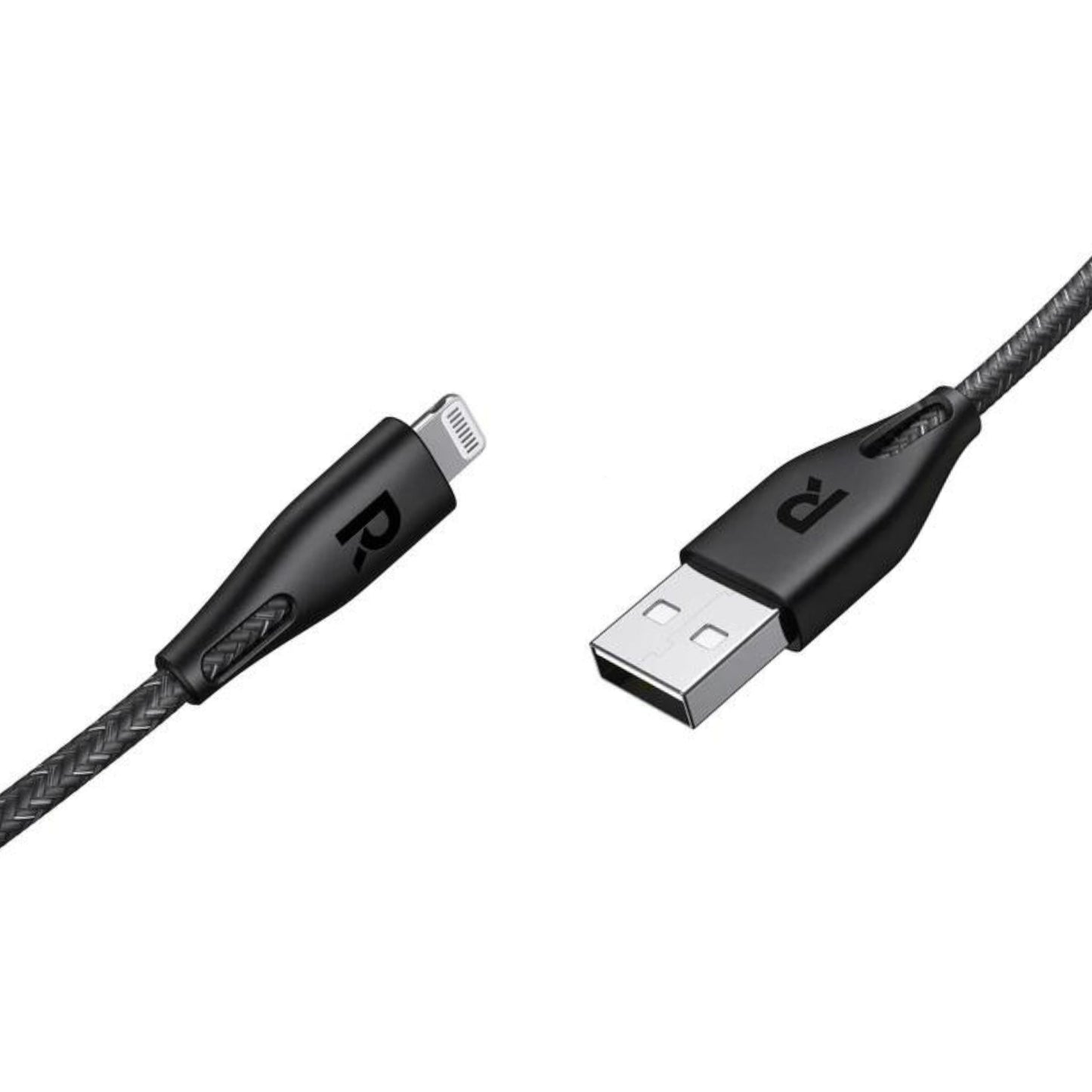 RAVPower USB A to Lightning Connector Nylon 2m Cable - Black