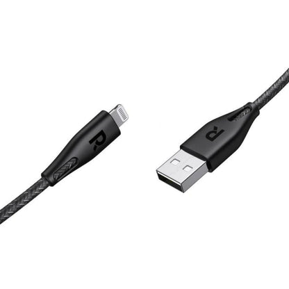 RAVPower USB A to Lightning Connector Nylon 3m Cable - Black