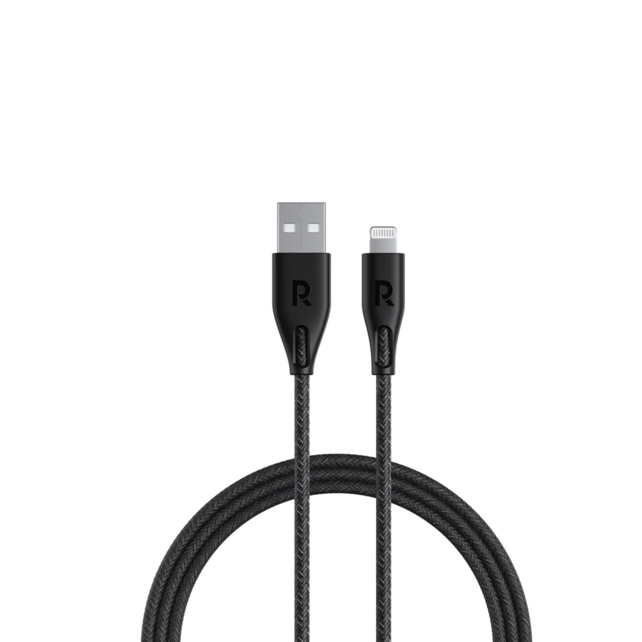 RAVPower USB A to Lightning Connector Nylon 3m Cable - Black