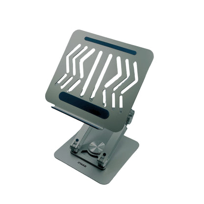RTAKO 3-Level Adjustable Laptop Stand With 360 3D Roating Base RS-CP84S - Silver