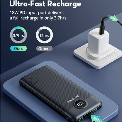 RavPower PD Pioneer 10000mAh 20W 3 Port Power Bank - Black