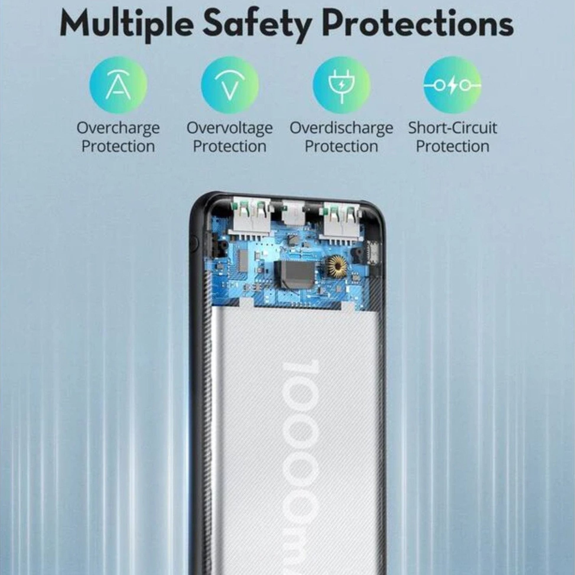 RavPower PD Pioneer 10000mAh 20W 3 Port Power Bank - Black