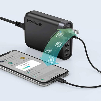 Ravpower 6-port USB Charger FileHub - Black