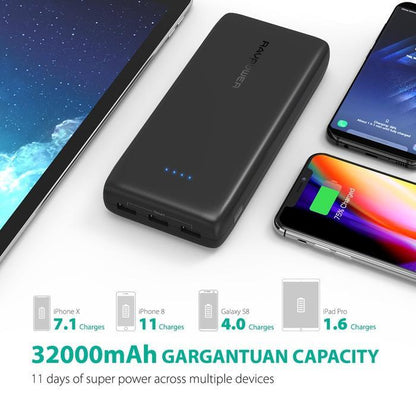 Ravpower Ace Series 32000mAh Portable Charger - Black