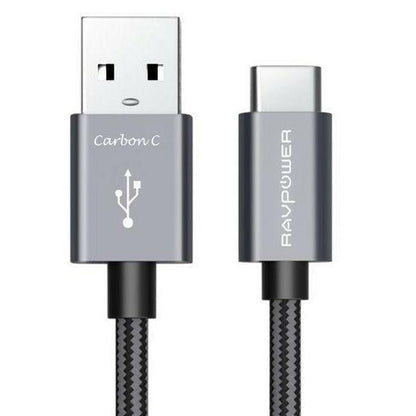 Ravpower Braided Type-C Cable 6Ft/18M - Black