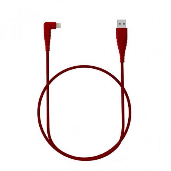 Ravpower Lightning Cable Nylon Yarn Braided 90° Connector 3ft 0.9m - Red