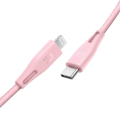 Ravpower Nylon Braided Type-C To Lightning Cable 1.2m - Pink