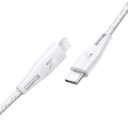 Ravpower Nylon Braided Type-C To Lightning Cable 1.2m - White