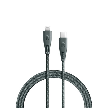 Ravpower Nylon Braided Type-C To Lightning Cable 2m - Green