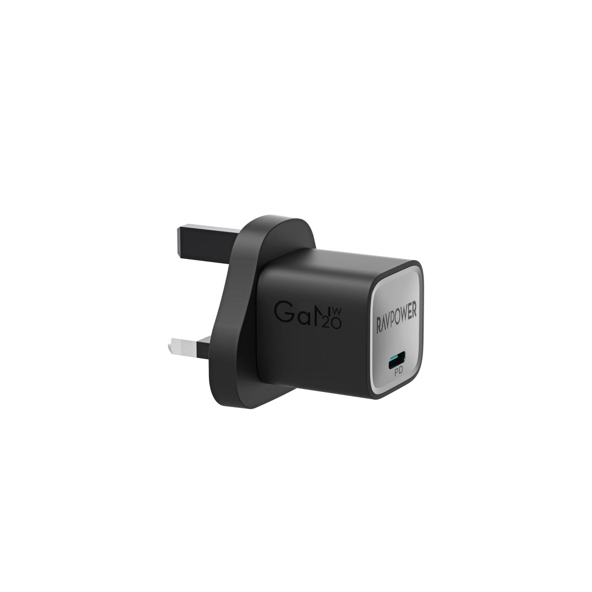 Ravpower PD Pioneer 20W Wall Charger+ USB-C to USB-C Cable 1 M- Black 