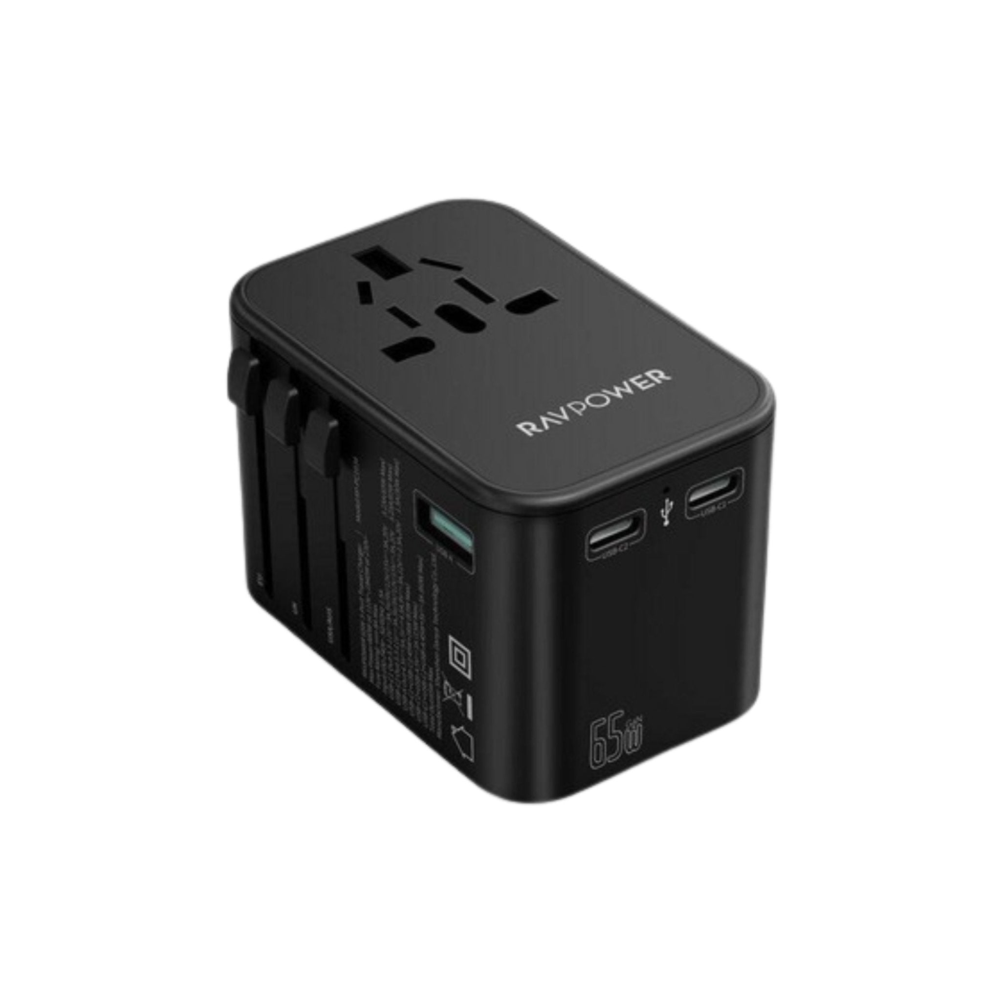Ravpower PD Pioneer 65W 3-Port Travel Charger - Black