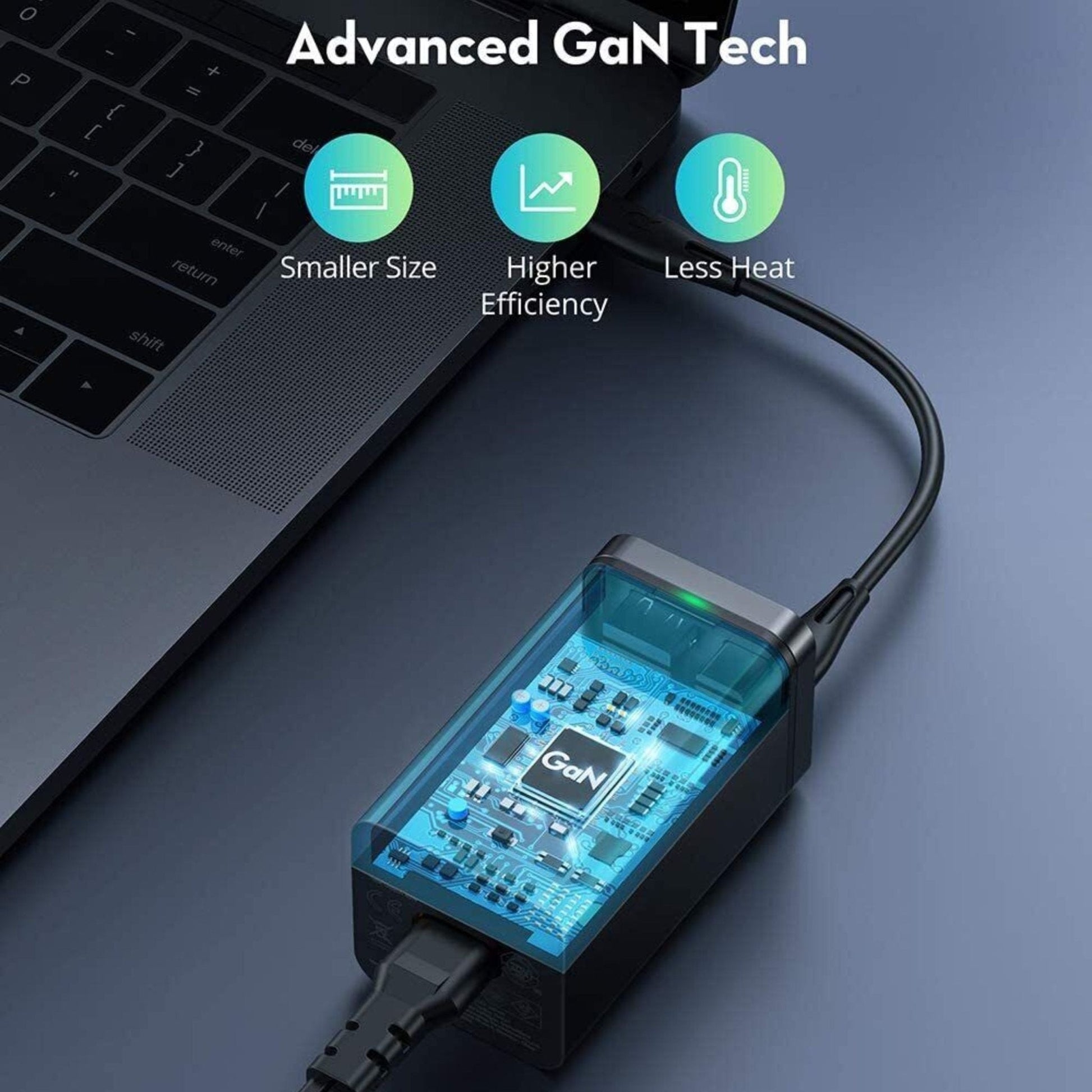 Ravpower PD Pioneer 65W GaN 4-port Desktop Charger - Black