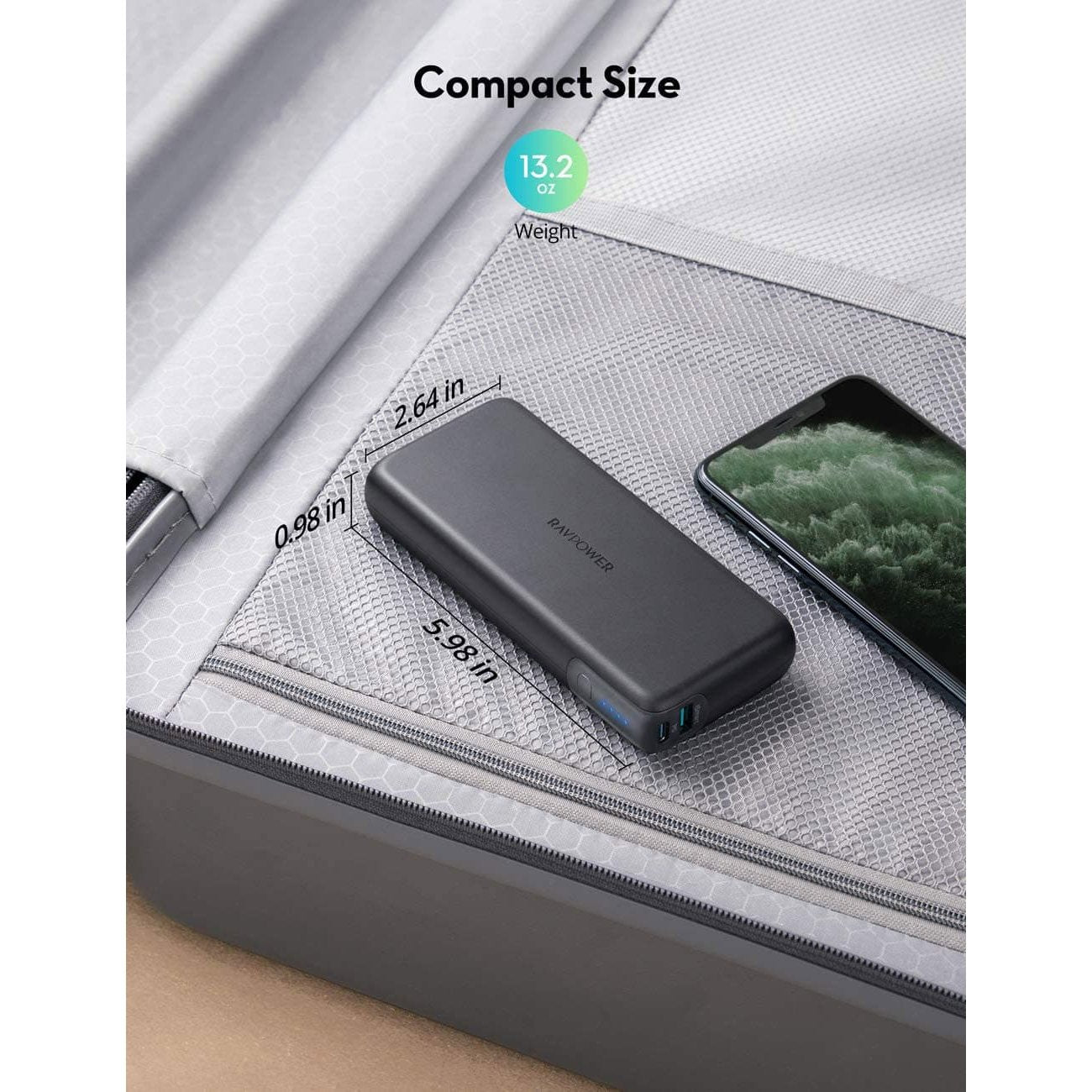 Ravpower Pd Poineer 20000mAh 60w 2-Port Power Bank