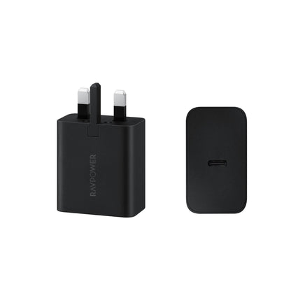Ravpower Super PD Pioneer 10000mAh 30W Powebank With Wall Charger 65W - Black