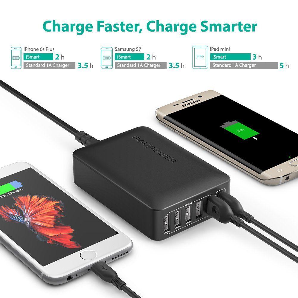 Ravpower Turbo 60w 6-Port Desktop Charger