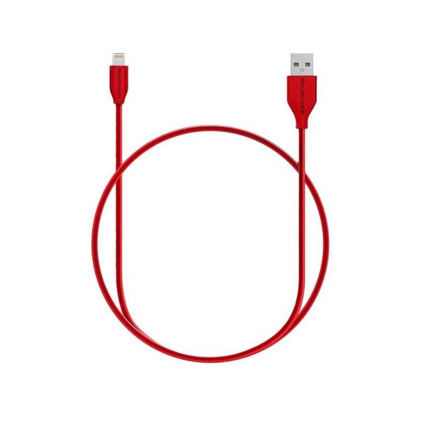Ravpower USB-A to Lightning Cable Nylon Yarn Braided - Red
