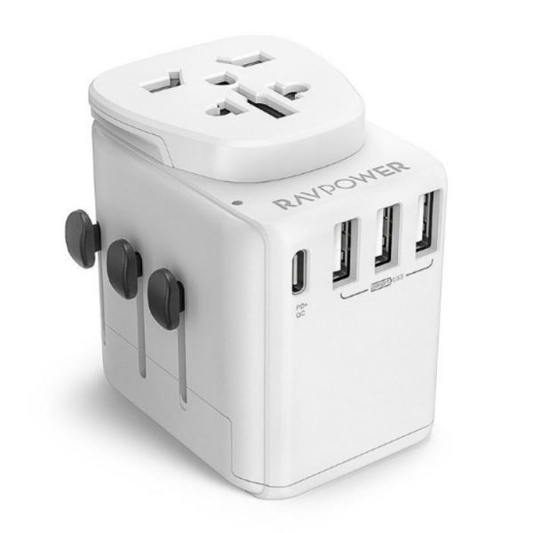 Ravpower Universal 4-Port Travel Charger 30W - White