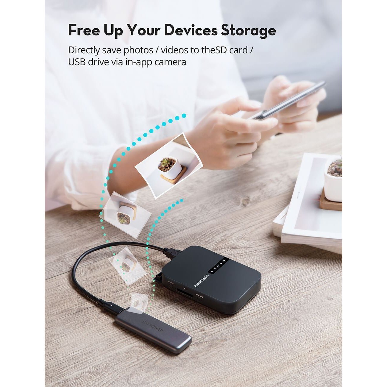 Ravpower Wireless FileHub Plus 3-Mode Portable Router