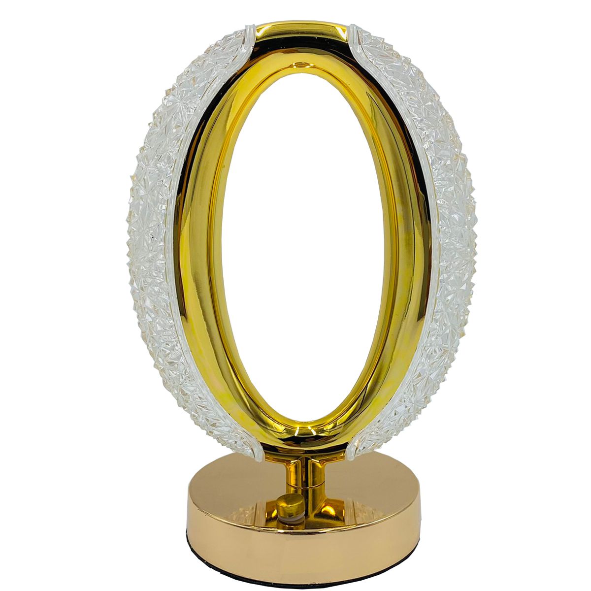 Rechargeable Crystal Table Lamp - Circular