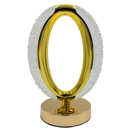 Rechargeable Crystal Table Lamp - Circular