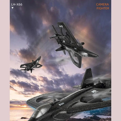 Remote Control Jet Drone With Camera 4K - Black