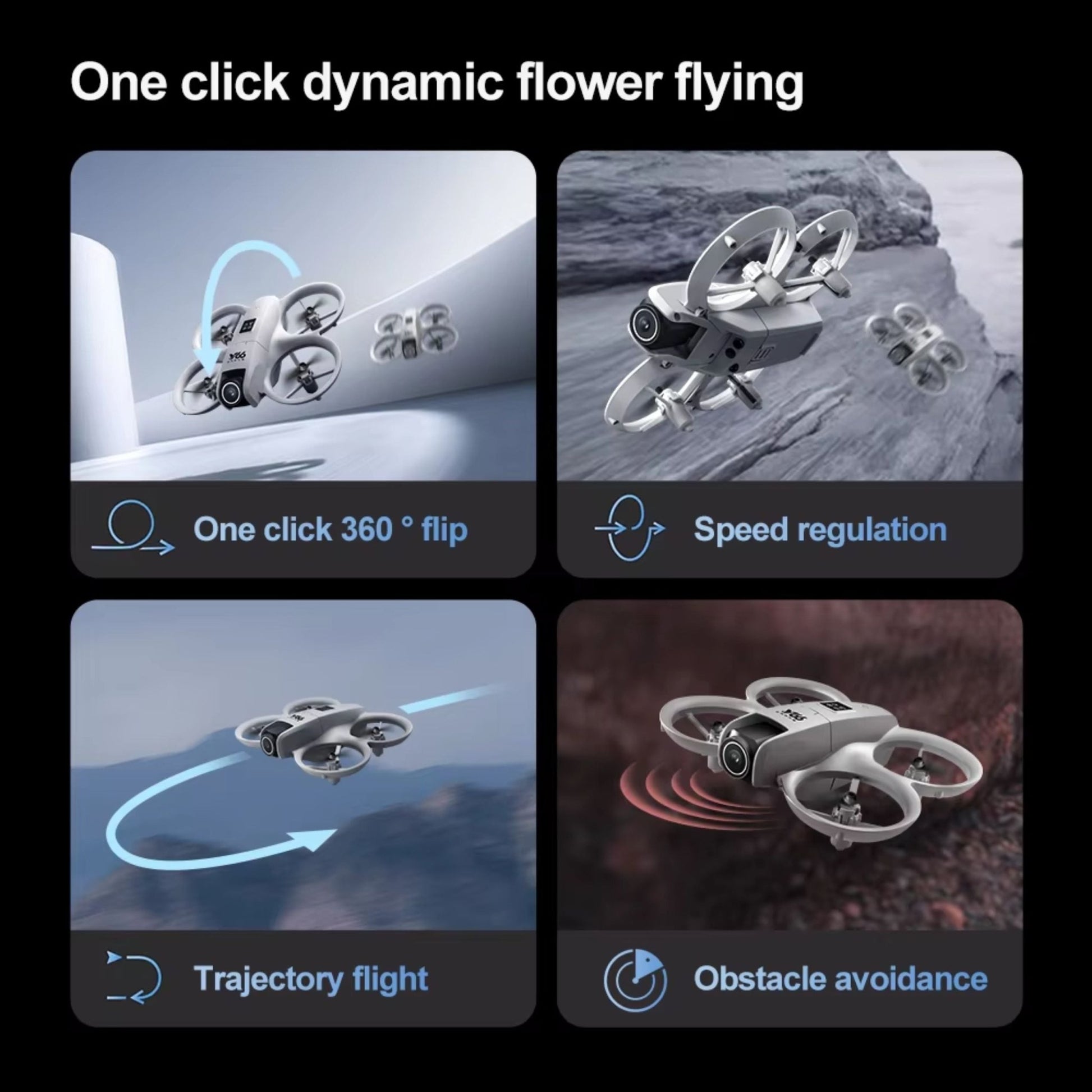 Remote Control Mini Drone With Dual Camera V66