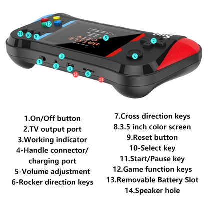 Retro SUP Video Game Console X7M Game Player 500 Games Portable Mini Electronic Gamepad