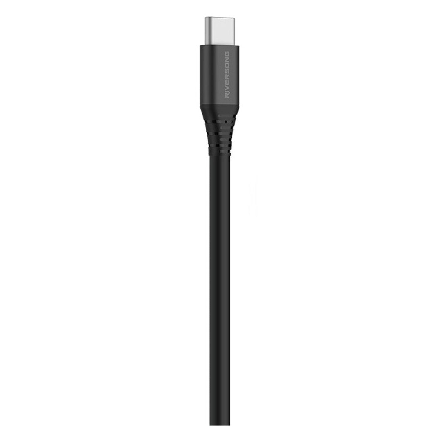 Riversong Alpha S 2.4A Nylon Braided Type-C Cable 1M CT32 - Black