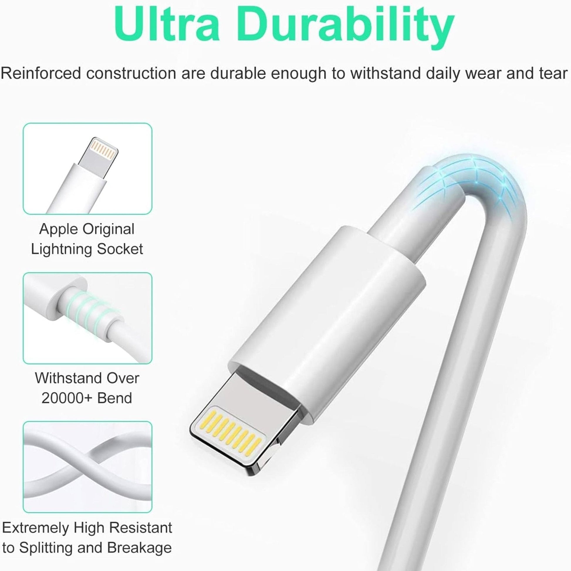 Riversong Lightning to Type-C 1M - White