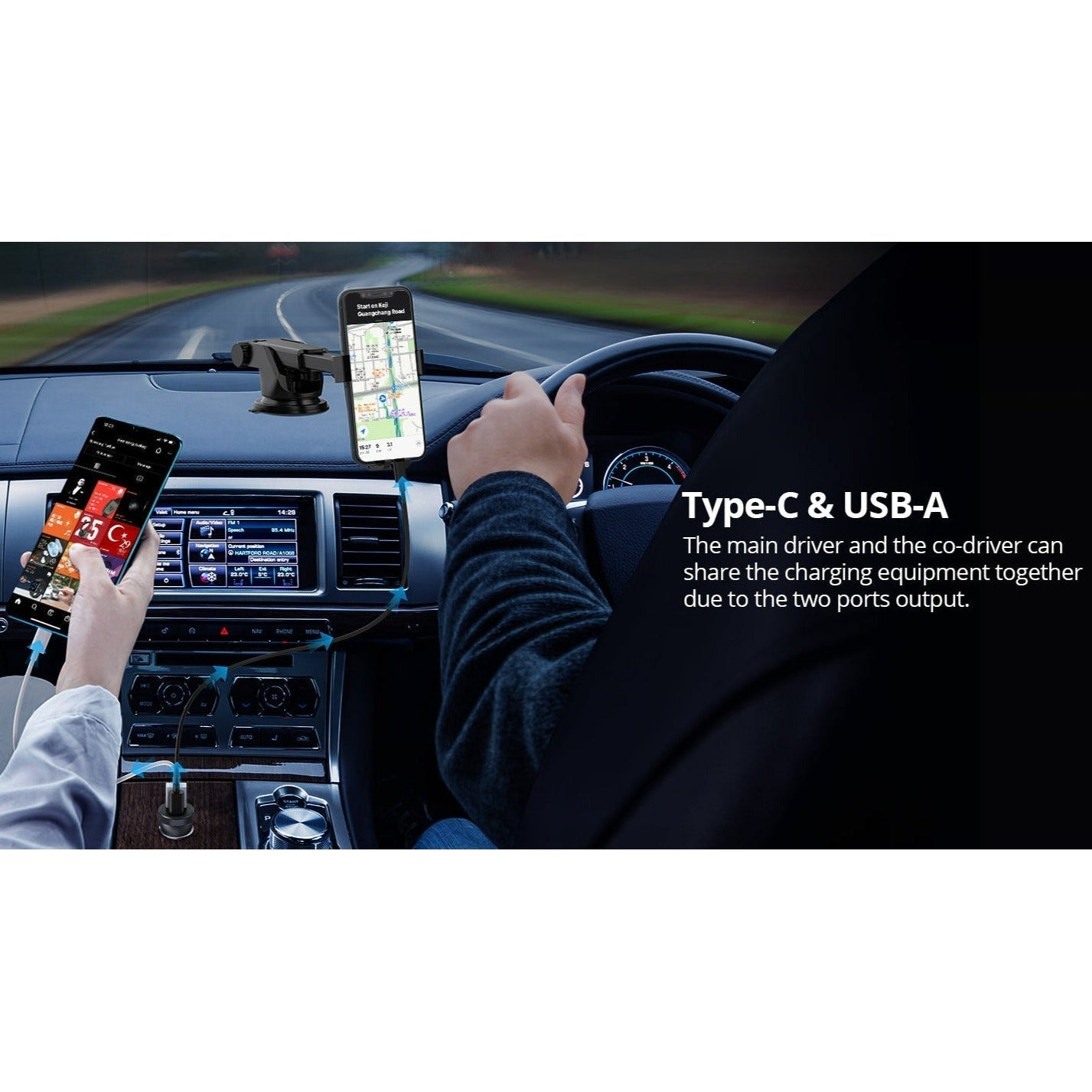 Riversong Safari S6 20W Car Charger CC20 -Black