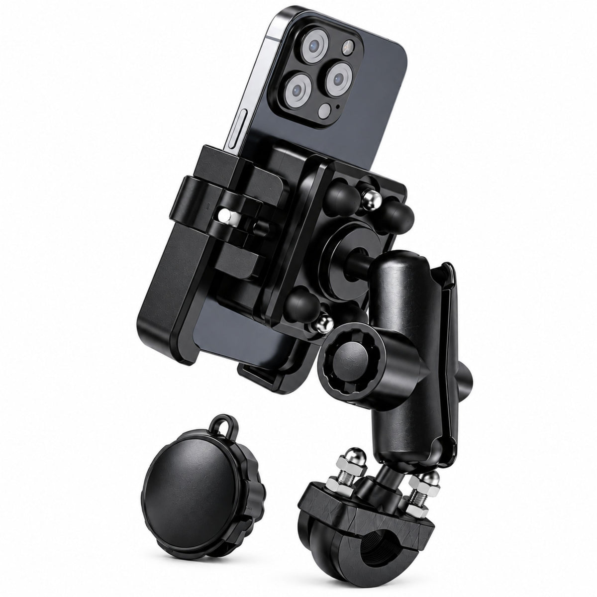 WJ-M Bicycle & Motorcycle Mobile Phone Holder - Black