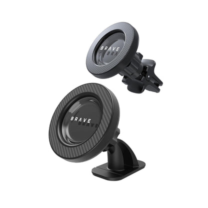 BRAVE 2-in-1 Universal Magnetic Car Mount BHL-61 - Black