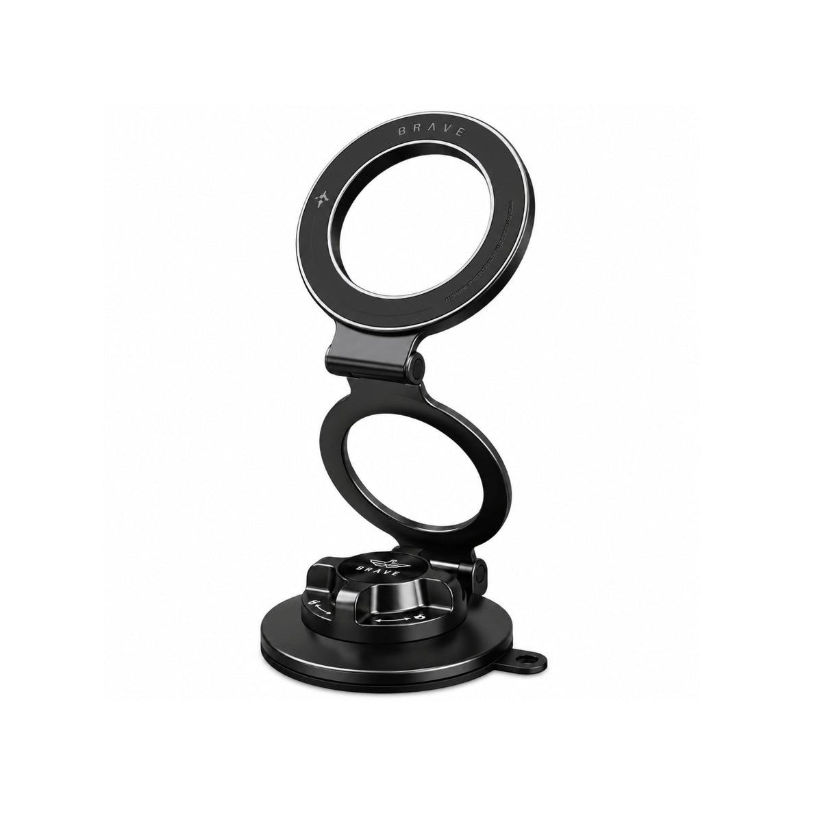 BRAVE Vacuum Section Foldable Magnetic Car Mount BHL-62 - Black