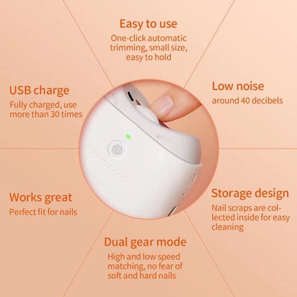 Seemagic Electric Automatic Nail Clipper Pro - White