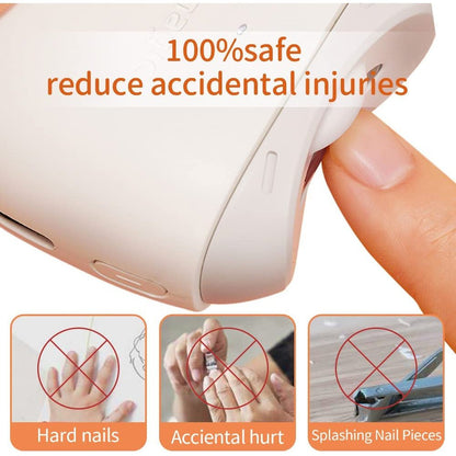 Seemagic Portable Automatic Electric Nail Clipper SMNC01 - White