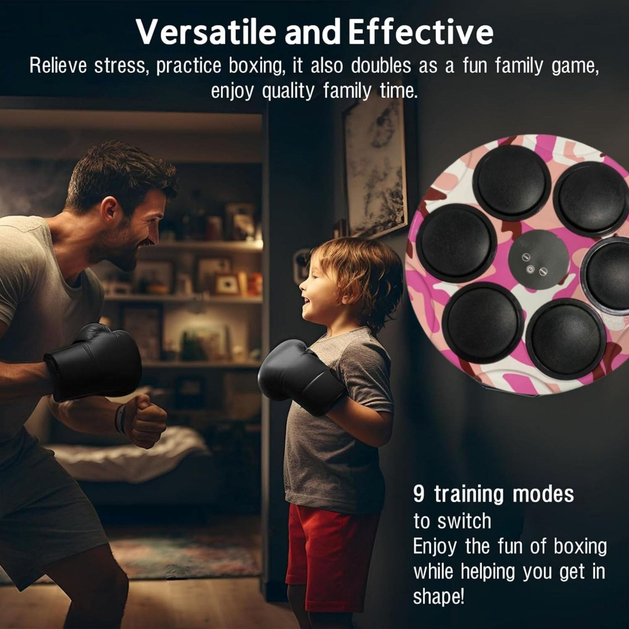 Smart Music Boxing Machine - Pink